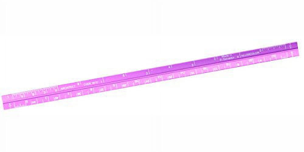 Alumicolor Pocket-Size Architect Scale, Aluminum, 6 inches, Purple (3010-3)