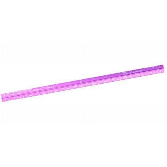 Alumicolor Pocket-Size Architect Scale, Aluminum, 6 inches, Purple (3010-3)