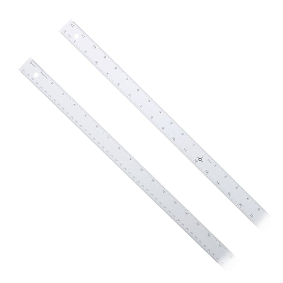 Alumicolor Straightedge with Center Finding Back, 24"