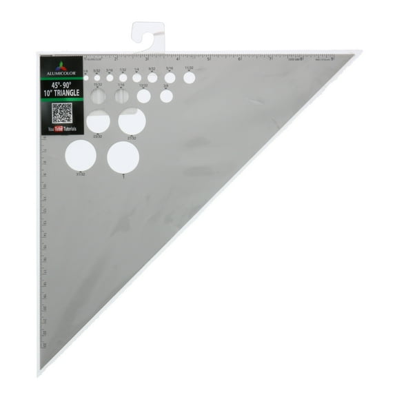 Alumicolor Triangle, 45 / 90 Angles, 10"