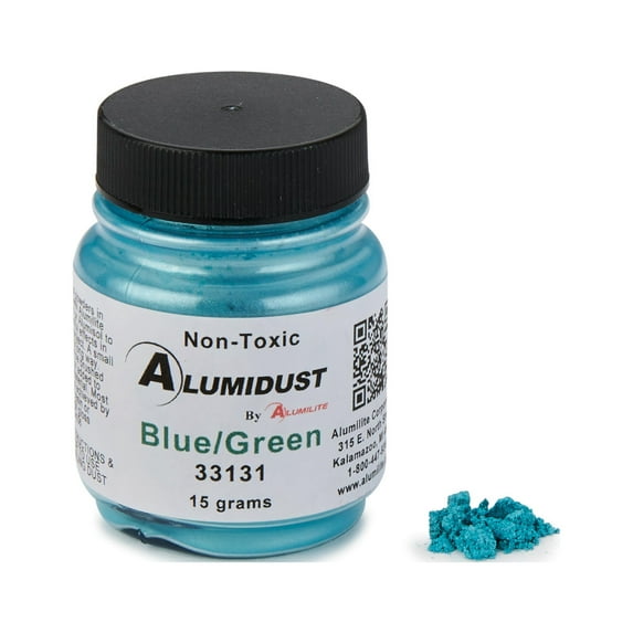 Alumilite Alumidust Blue-Green, 15 Grams