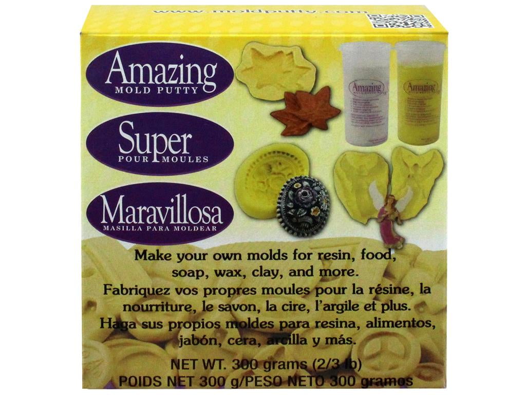 Alumilite Amazing Mold Putty; 2/3Pound Yellow Silicone Mold Making