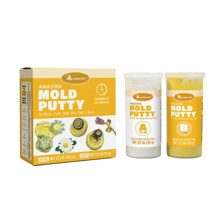 Alumilite Amazing Mold Putty; Yellow Silicone