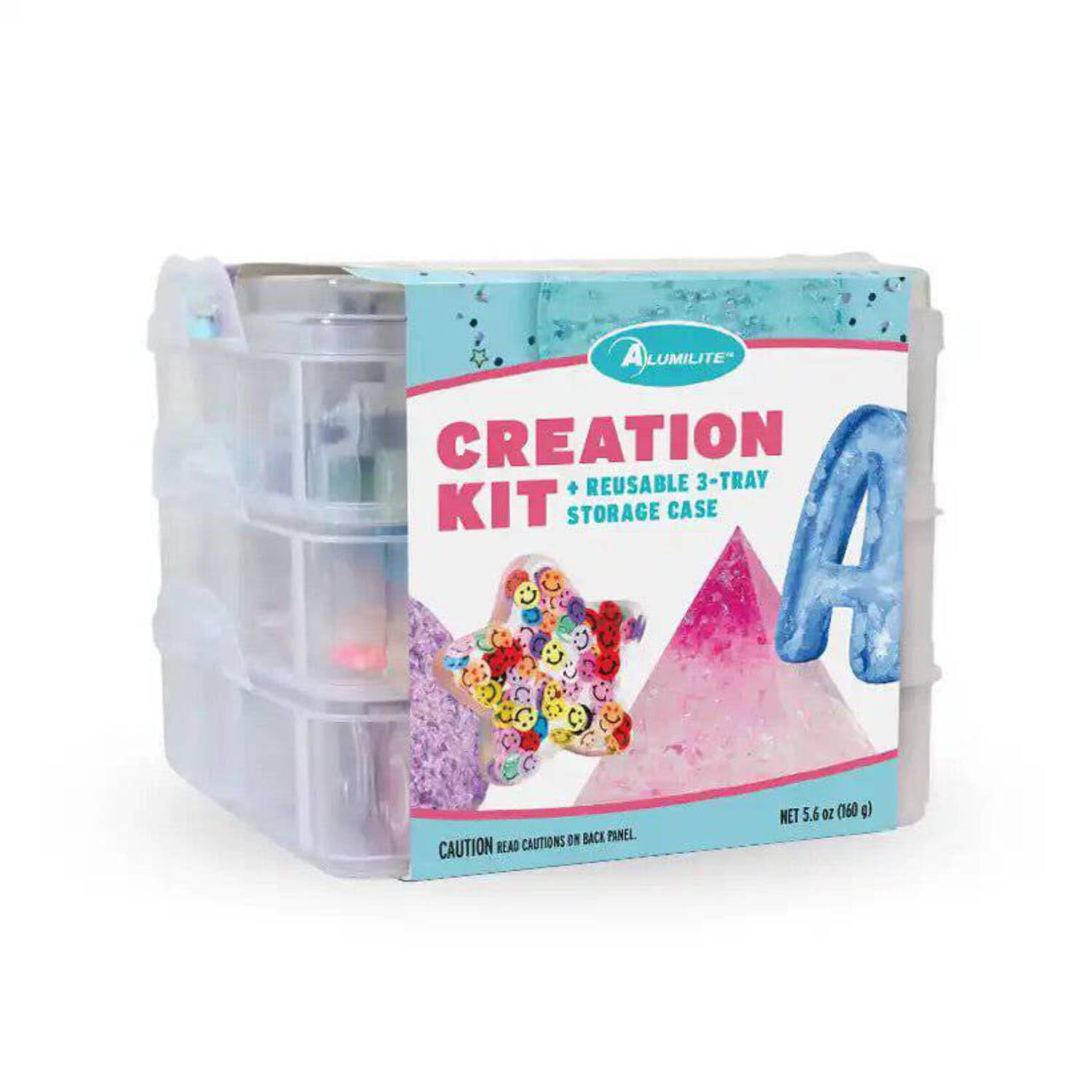 Alumilite Creation Kit - 84 Pieces Colorants and Decorative Art Pieces for use in Resin & Craft Projects, Unisex Adult Age 14 & up, Orange