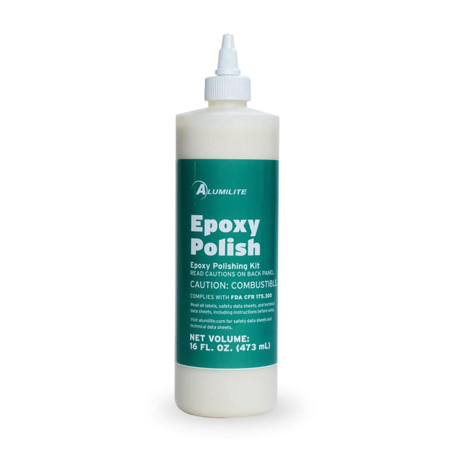 Alumilite Epoxy Polish 16 oz, Fine Polishing Compound with Carnauba Wax for Resin, Epoxy, Urethane, Polyester, High Gloss Finish for Tumblers, Crafts, Lathe Projects, Food Safe, FDA Compliant