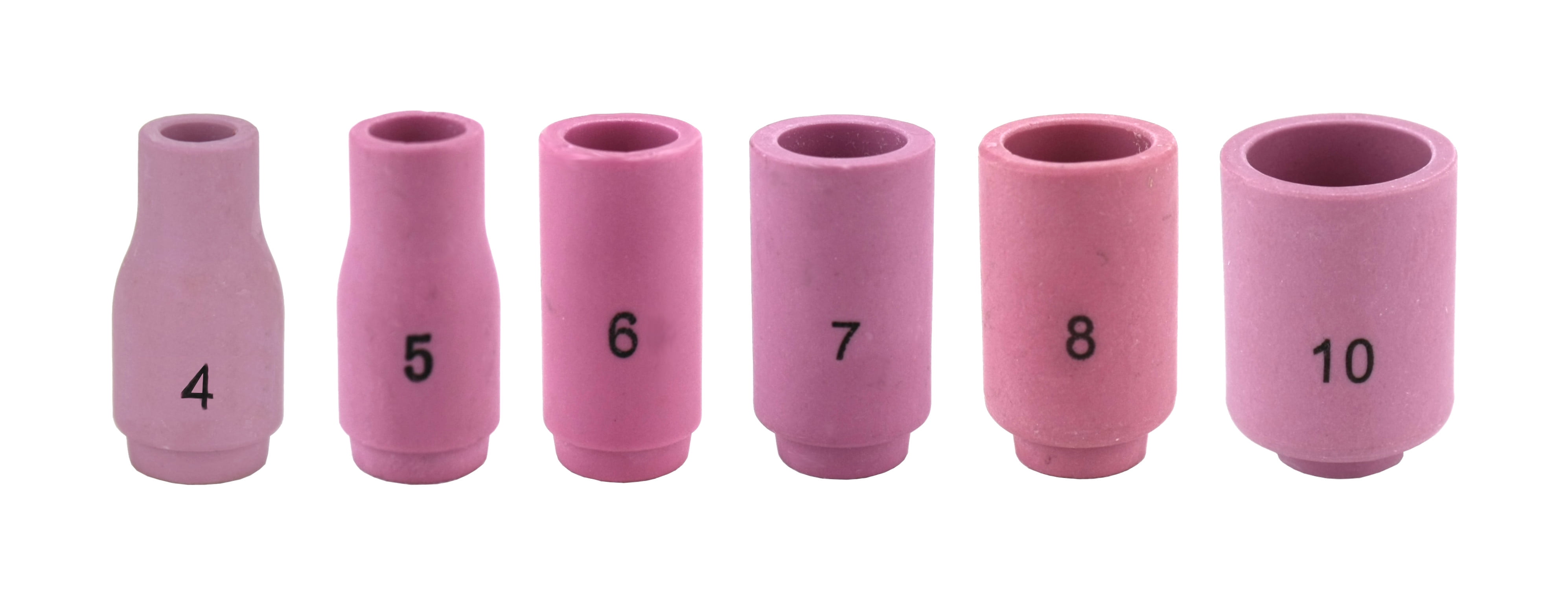 ティーズ ページ19 Alumina Nozzle Cups for TIG Welding Torches Series 9/20/25 with