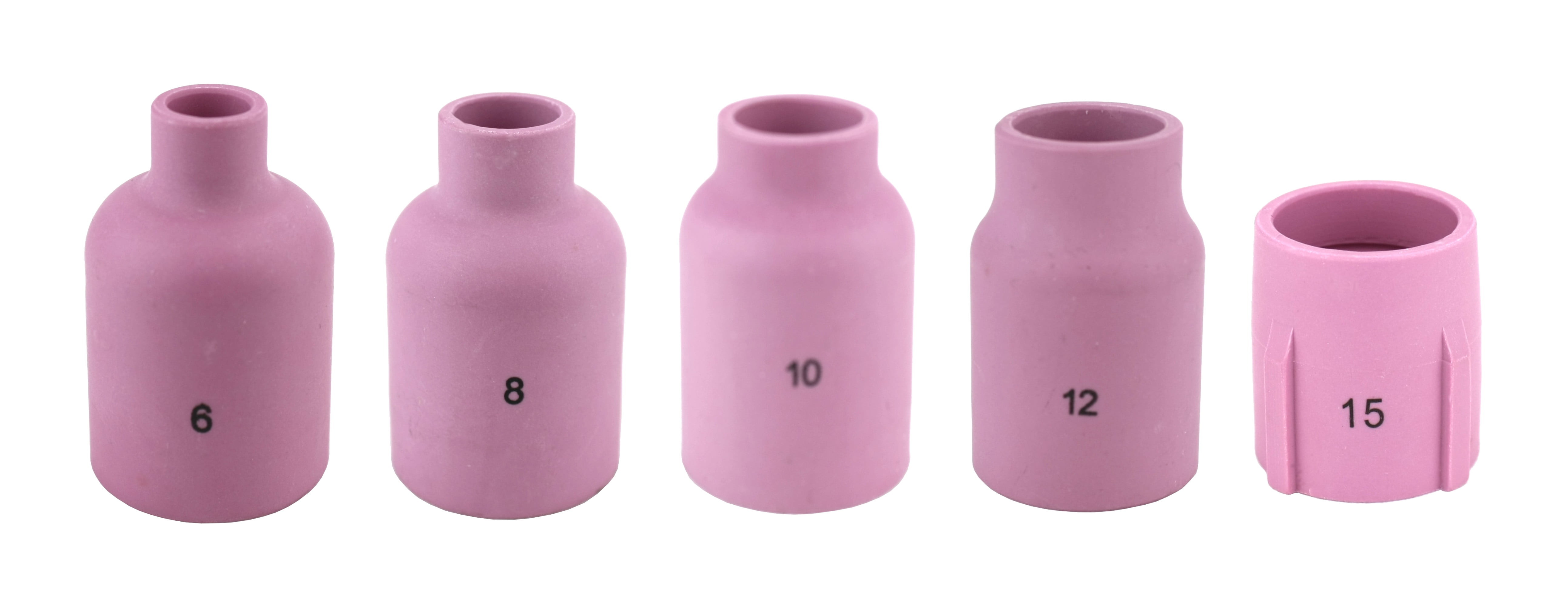 Assorted Alumina Nozzle Cups, TIG Welding Torches Series 9/20/25