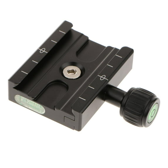 Aluminium 60mm QR Clamp Adapter And Built-in Bubble Level For Kirk RRS Arca Quick Release Plate