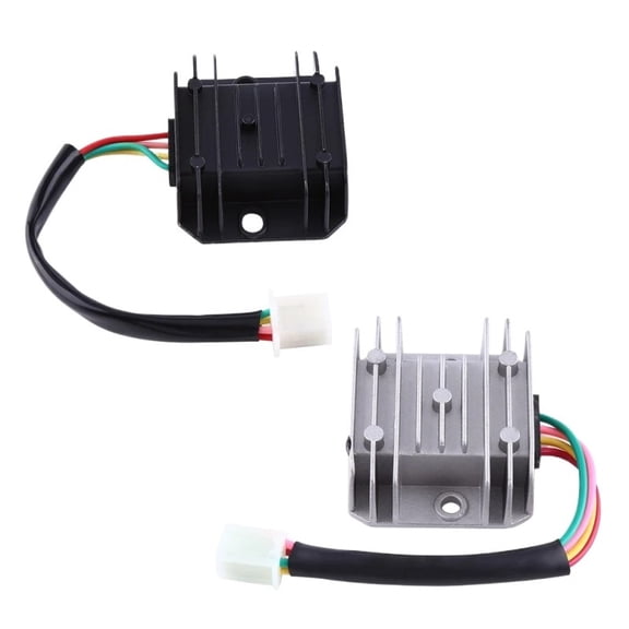 Aluminium Alloy 12V 4 Wires 4 Pin Voltage Regulator Full Wave Rectifier For 150-250CC Motorcycle Scooter Moped