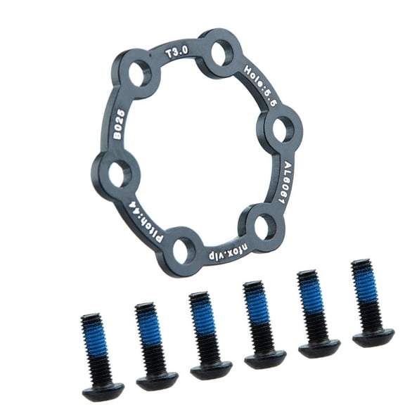 Electric Scooter Brake Disk Bike Disc Brake Rotor Aluminium Alloy 6 Hole Brake Disc With 6 Screws Easy to Install