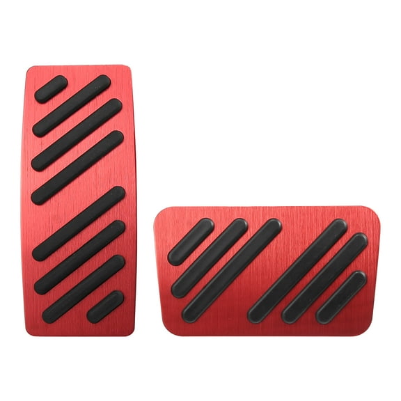 Aluminium Alloy Car Automatic Brake Pedal Pad Gas Accelerator Pedal Cover Kit for Cadillac XT4 XT5 XT6 2014-2021 Red