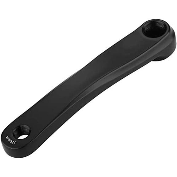 Aluminium Alloy Crank Arm Set - 170mm Left Arm Replacement for Mountain & Road Bikes, Horizontal Square Hole (Black)