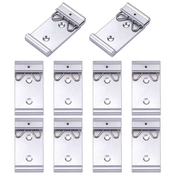 Aluminium Alloy DIN Rail Mounting Bracket Universal DIN Rail Mount Clip Raw(Unplated) 50x26x9mm