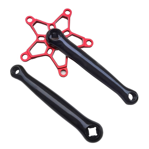 Aluminium Alloy Double Single Chain Crank Arm Bikes Crank Arm for Folding Bicycles, Mountain Bikes 170mm Bike Crank Arm