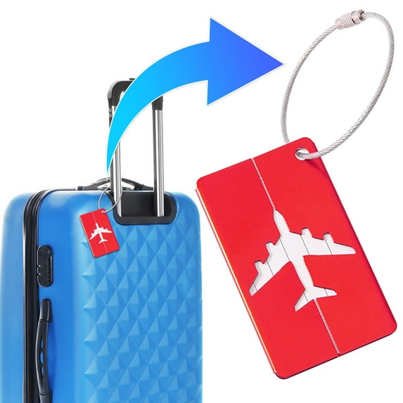 Aluminium Alloy Luggage Tag, Perfect to Quickly Spot Luggage Suitcase Bag Tags By Owner Travel Accessories for Suitcases
