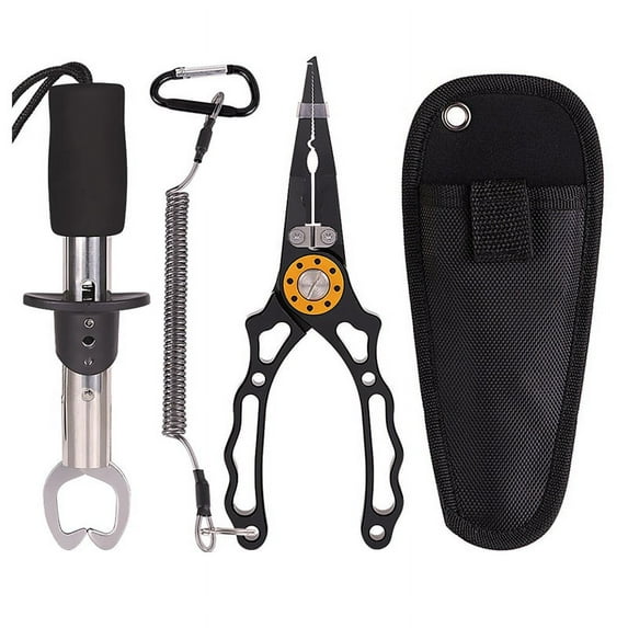 Aluminium Alloy Multi-Functional Pliers Open Ring Fishing Pliers Fish Controller Fishing Tackle Set with
