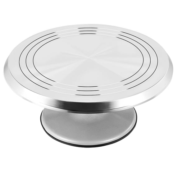 Aluminium Alloy Revolving Cake Stand 12 Inch Rotating Cake Turntable for Cake Cupcake Decorating Supplies