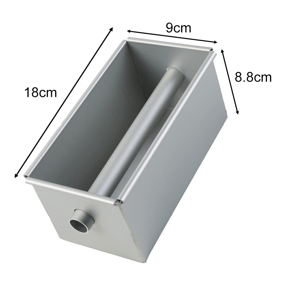 Aluminium Alloy Square Bread Loaf Pan with Center Tube DIY Cake Tools D
