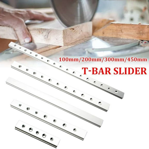 Aluminium Alloy T-Tracks Slot Miter Track Jig Woodworking Miter Track Miter Bar Slider Table Saw Gauge Rod T Slider 100-450Mm 100Mm Type B Smile Home