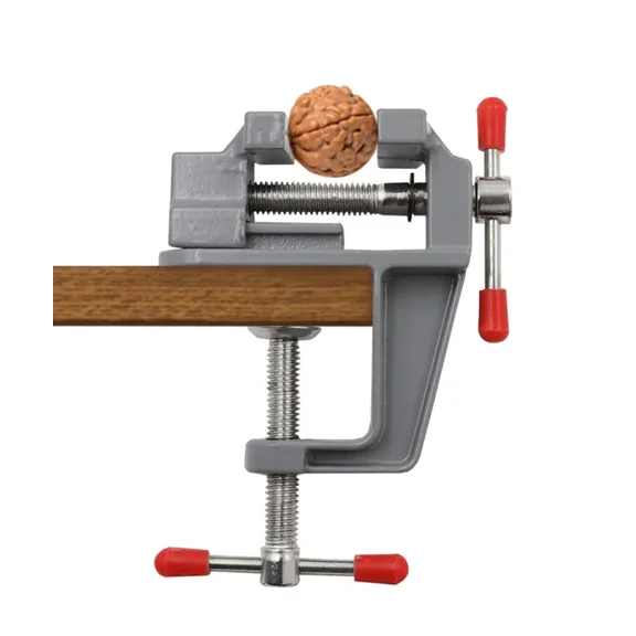 Aluminium Alloy Table Bench Clamp Vise Multi-functional Bench Vise Table Screw Vise for DIY Craft Mold Fixed Repair Tool