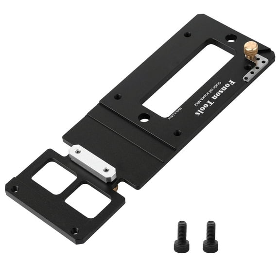 Aluminium Alloy Track Saw Square Gauge Anodized Surface Adjustable Track Saw Rail Square Guide Sturdy Precise Track Saw Right Angle Guide for Electric Circular Saw