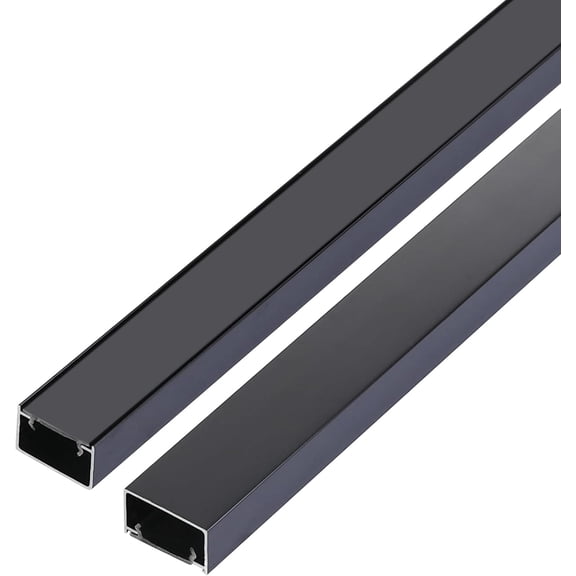 Aluminium Alloy U Shape Edge Trim Strip Decoration Profiles with Base, Metal Cable Raceway Cord Cover Channel, Ceramic Tile Mirror Wall Trim Transition Corner Decorative Strips