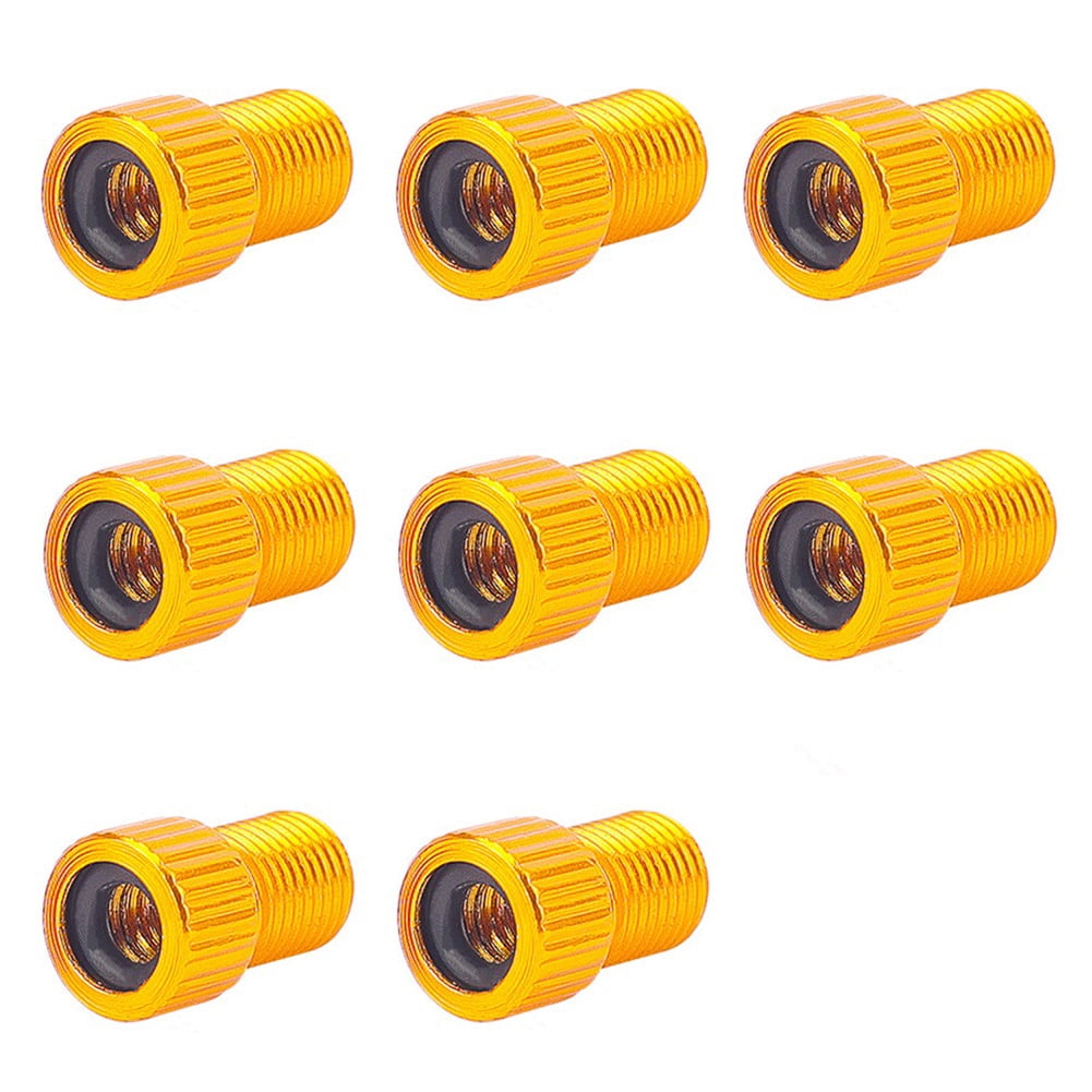 Aluminium Alloy Presta To Schrader Valve Adapter - Converts Bike Valves For Car Pumps