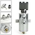 thumbnail image 1 of Aluminium Baffled Engine Oil Catch Can 2x AN10 Twin Port Breather Filter Silver, 1 of 7