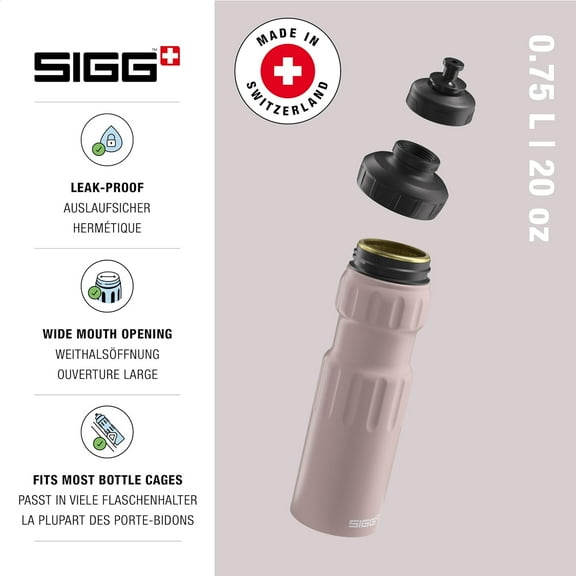 Aluminium Bicycle Water Bottle - 25 Oz - Leak-Proof - BPA-Free - Sports & Bicycle Accessories