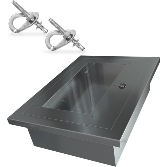 Aluminium Cabinet for Fire Escape Ladder | Universal Access Box for Fire Ladder 2 Story | Indoor Outdoor | Mounting Hadware incl | Wall Mountable Storage Fire Safety Ladders | 16.5 * 13 * 6 inch