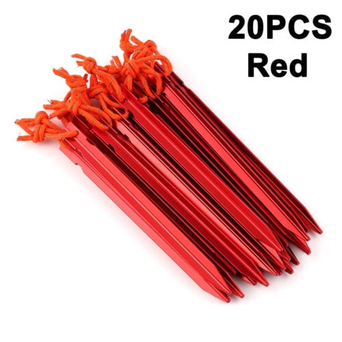 Aluminium Canopy Tent Pegs Garden Outdoor Hiking Nail Stakes Heavy Duty