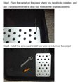 thumbnail image 1 of Aluminium Car Floor Carpet Mat Patch Cover Non-slip Heel Foot Pedal Plate Sheet, 1 of 5
