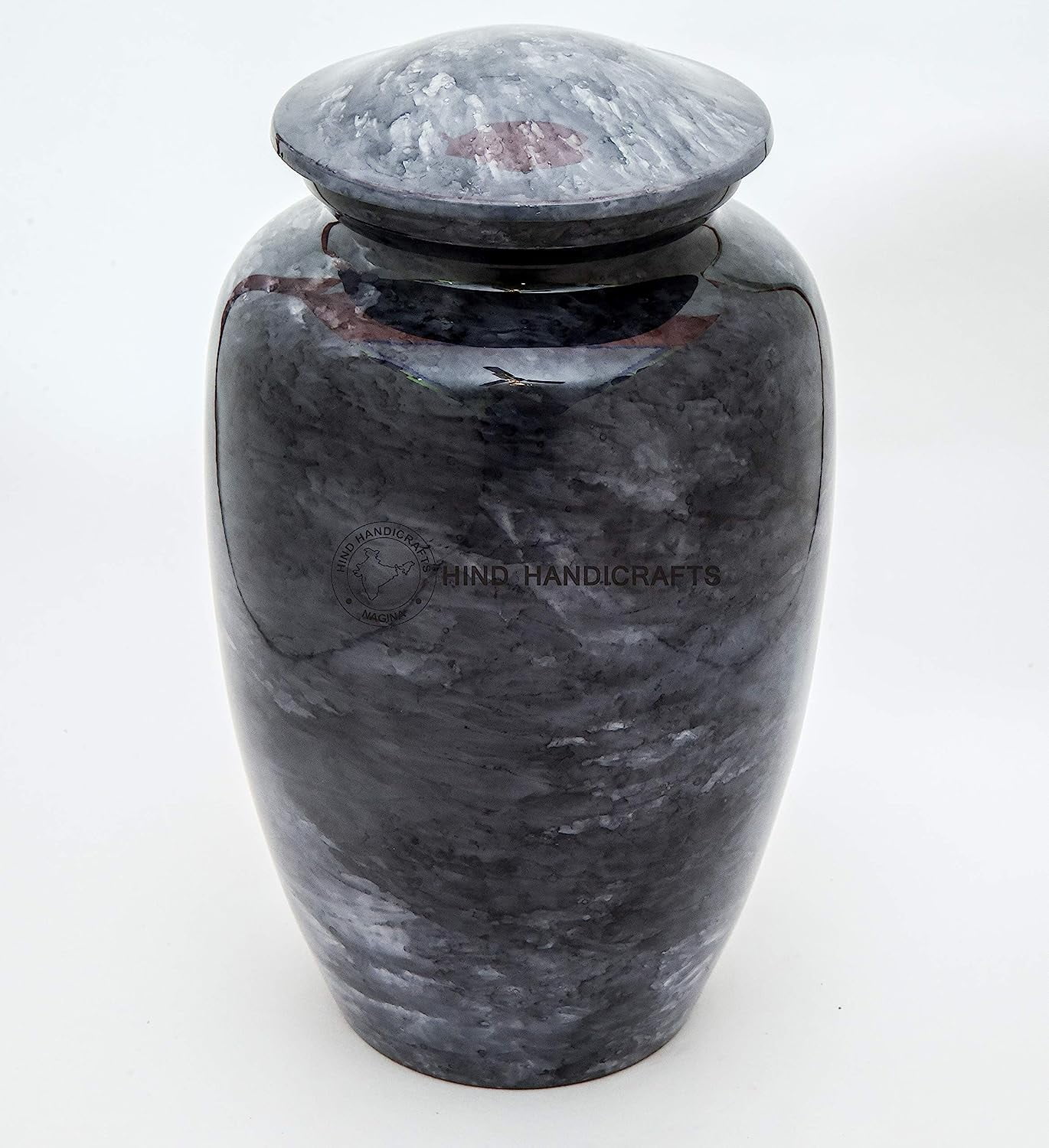 Aluminium Cremation Urn for Human Ashes Adult Funeral Urn Handcrafted ...