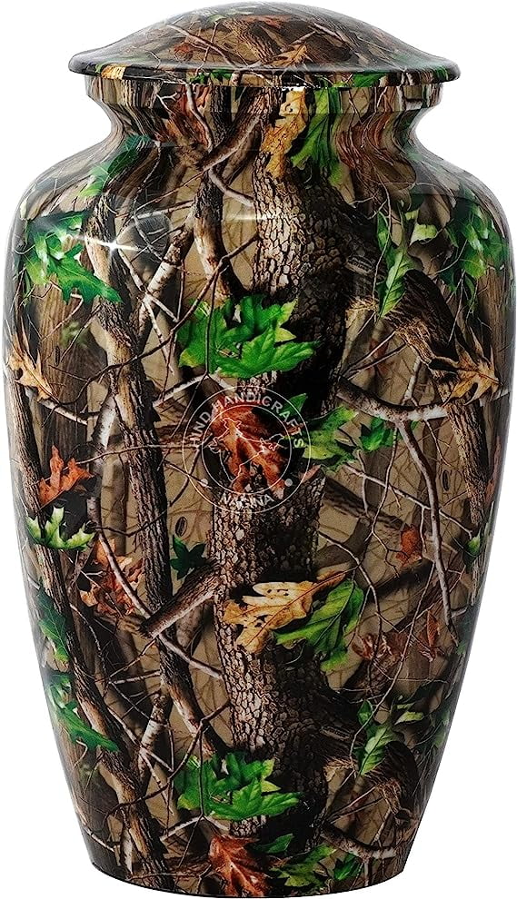 Aluminium Cremation Urn for Human Ashes Adult Handcrafted Funeral