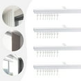 thumbnail image 1 of Aluminium Curtain Track Kit with Hooks 9ft-12ft Scalable Ceiling Mount for Space, 1 of 12