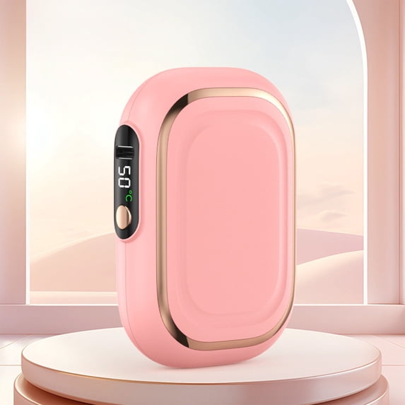 Aluminium Hand Warmer Portable Rechargeable Heat Feature Safe Digital Winter Cold Warmer Gift for Adults Ideal for Home Office Outdoors