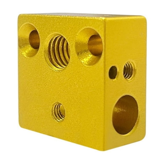 Aluminium Hotend Heater Block 3D Printer High Temperatures Heating Block Replacement for MK8 Extruder Accessories