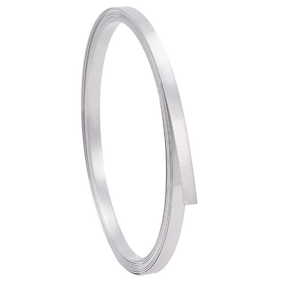 16.4 FT x 0.4 Inch Aluminum Flashing Roll High Purity Aluminium Foil Strips 1060 Grade 1mm Aluminium Sheet Metal Roll Aluminium Target Aluminium Rolling for Crafting 1 Roll Raw