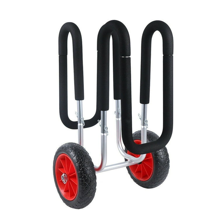 Aluminium Portable Surfboard Trolley Stand up Paddle Board Carry Cart Paddle Board Carrier W Two Wheels