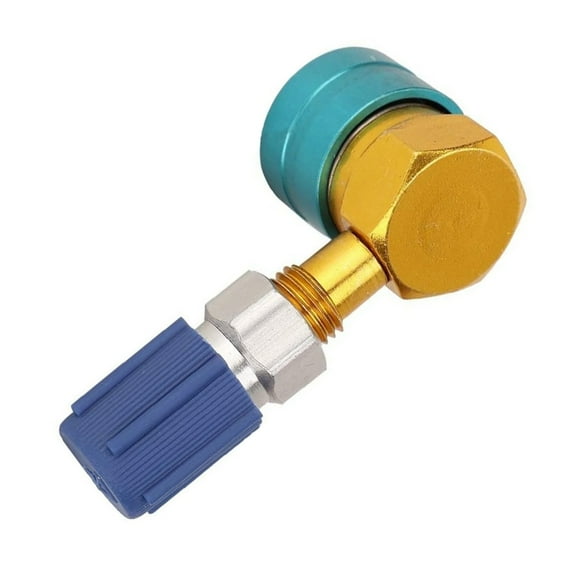 Aluminium R1234YF Quick Couple to R134a Low Side Fitting Connector Car Adapter