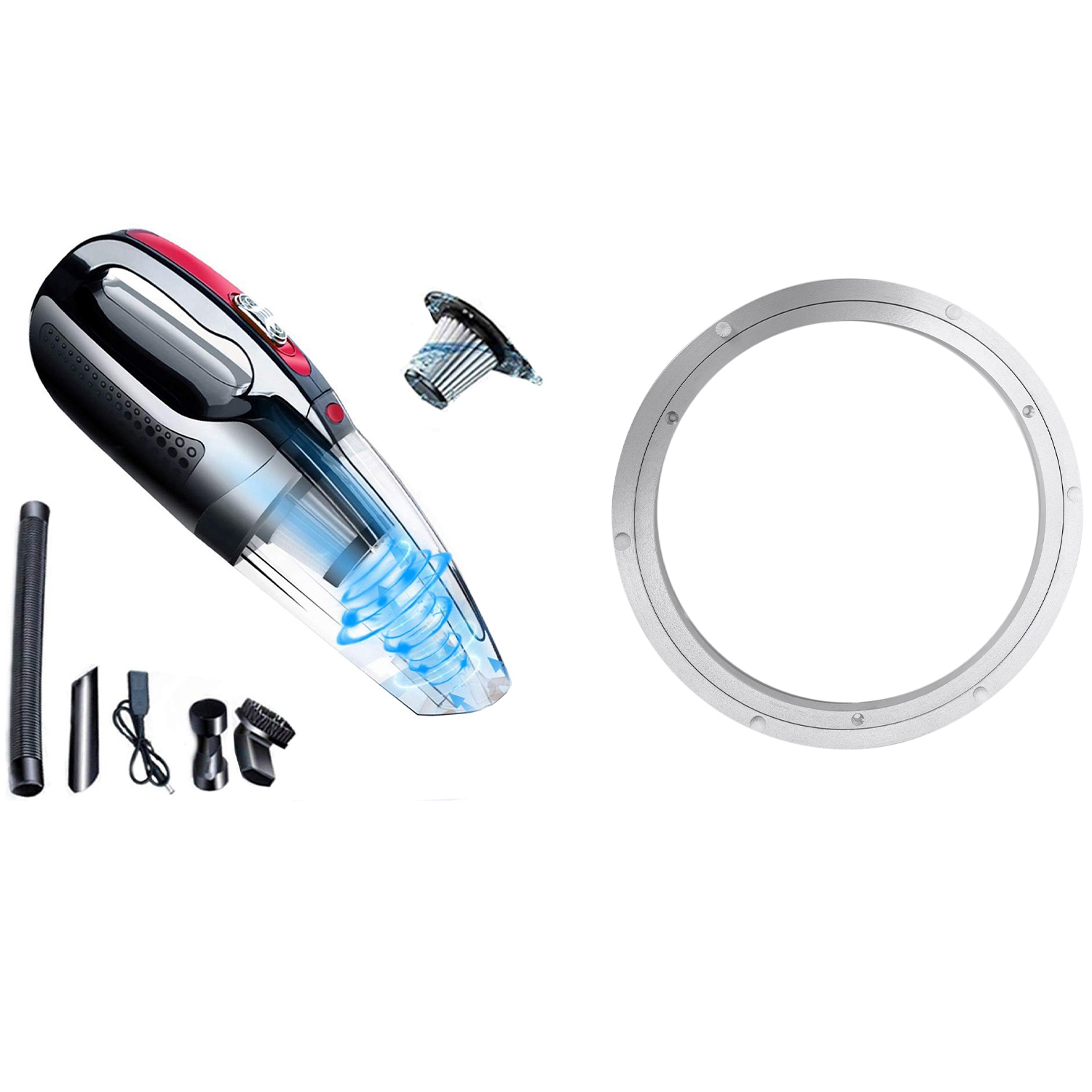 Aluminium Rotating Turntable Bearing Swivel Plate 12 Inch Silver