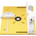 thumbnail image 1 of Aluminium Router Table Insert Plate, Metal Router System DIY Router Table for Woodworking Benches Router Plate Wood Tools Milling Trimming Machine with Rings (bcuade), 1 of 9