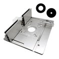 thumbnail image 1 of Aluminium Router Table Insert Plate Woodworking Trimmer Electric Milling Plate With Miter Gauge for Benches, 1 of 8