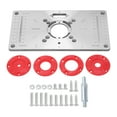 Aluminium Router Table Insert Plate for Woodworking Benches Milling
