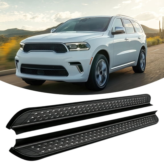 Aluminium Running Boards Fits for Dodge Durango 2018-2023 2024 2025 2026 Side Step Pedal Fixed Foot Step Pedal Rail Board Stair Bar