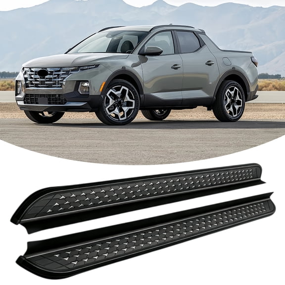 Aluminium Running Boards Fits for Hyundai Santa Cruz 2022 2023 2024 2025 2026 Side Step Pedal Fixed Foot Step Pedal Rail Board Stair Bar