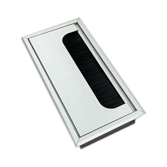 Aluminium Square Rectangle Desk Computer Wire Cable Outlet Insert Hole Cover Table Grommet Hardware