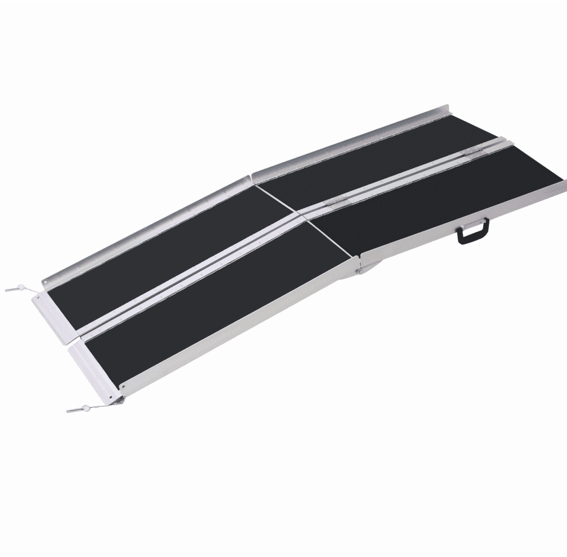 Aluminium Threshold Ramp 7ft 600lb Capacity Foldable Non-Skid 2 Pc Set ...