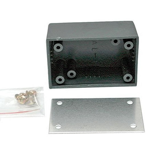 CES PLASTIC ENCLOSURE BOX WITH ALUMINUM TOP 2.687" X 1.687" X 1.187