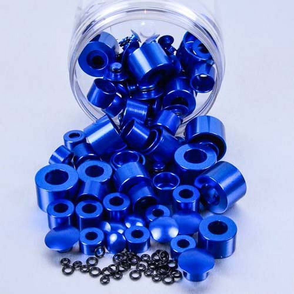 Aluminium Tub PushIn Button & Cup Washers 100 Piece